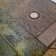 Coffee table in stone marquetry