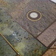 Coffee table in stone marquetry