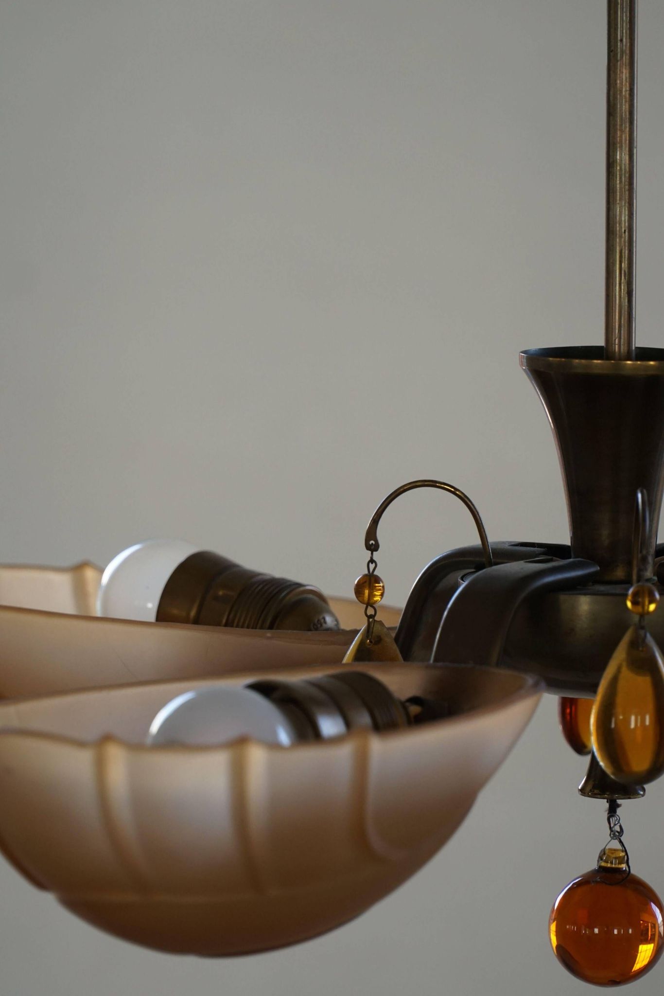 Art Deco chandelier by Paavo Tynell for Taito Oy, Finland, 1930s