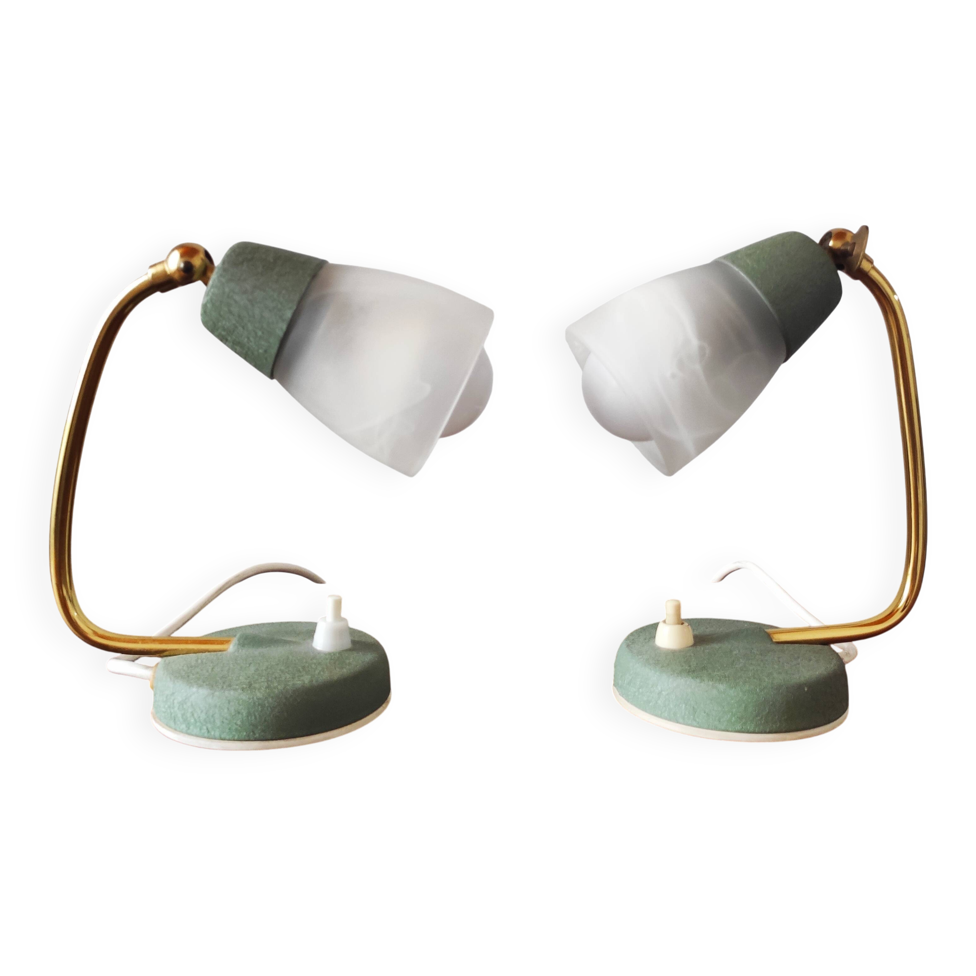 Pair of Mid-Century Bedside Lamps