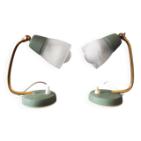 Pair of Mid-Century Bedside Lamps