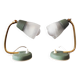 Paire de lampes de chevet Mid-Century