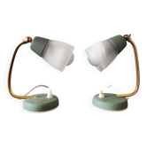 Pair of Mid-Century Bedside Lamps