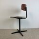 Office children's chair, wooden and metal, 70s