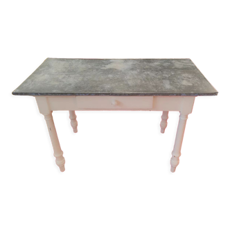 Table de fleuriste zinc meuble de métier