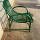 Fauteuil rotin vert