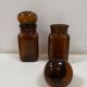 Duo of vintage pots apothecary style