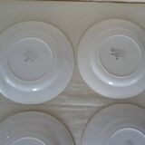 5 assiettes  plates Digoin Sarreguemines Bagatelle  384112 faience ancienne