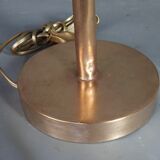 Old desk lamp called banker enamelled iron, brass and cast iron SB