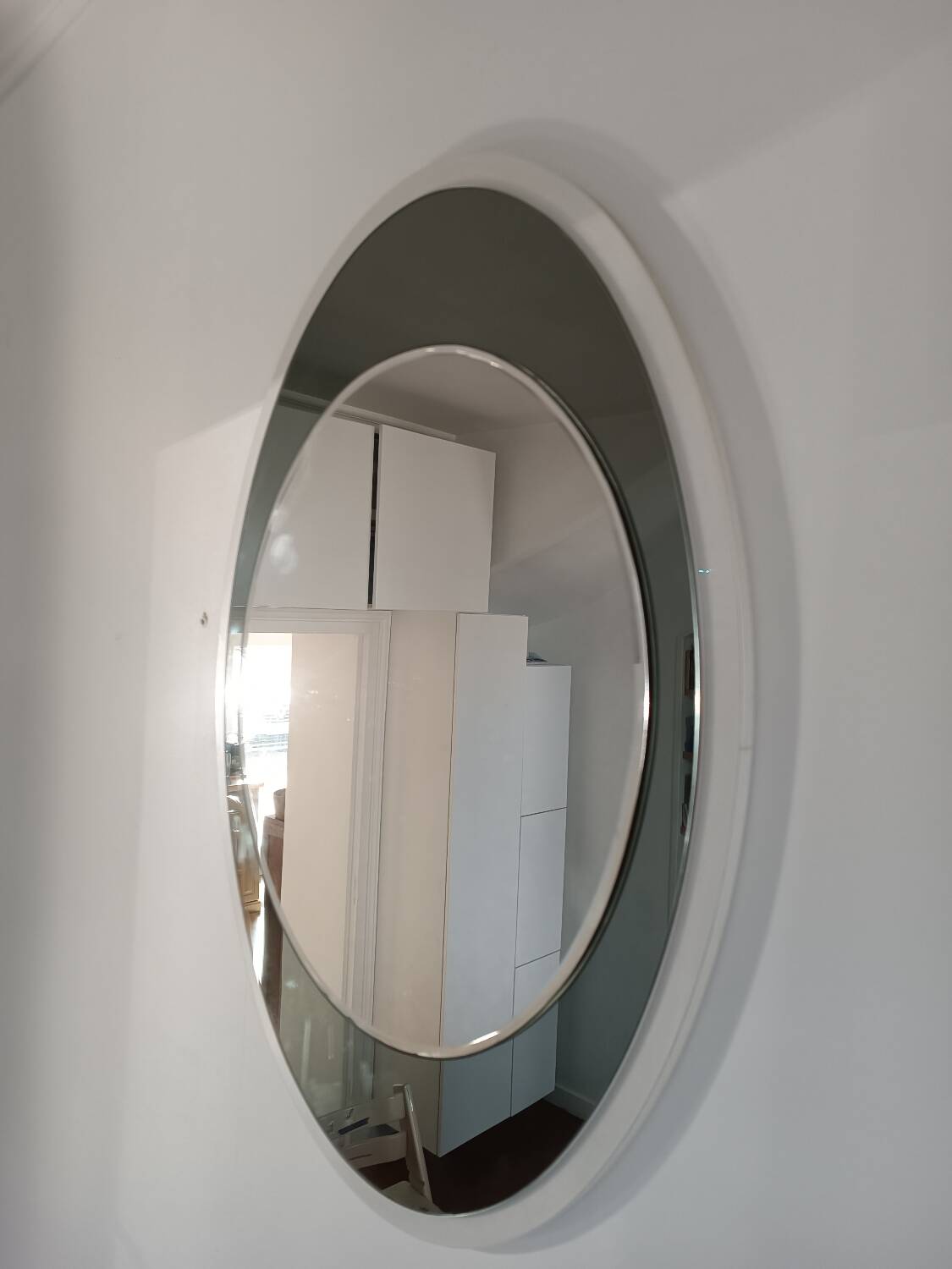 Vintage mirror galvanized metalvetro 1960