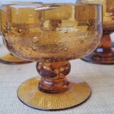7 coupes verre soufflé