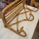 Rattan coat rack