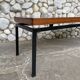 Mid-century teak coffee table with graphic motif, Germany 1950-60