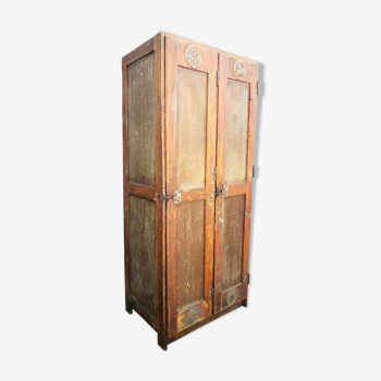 Vestiaire porte manteau, Armoire vintage en bois