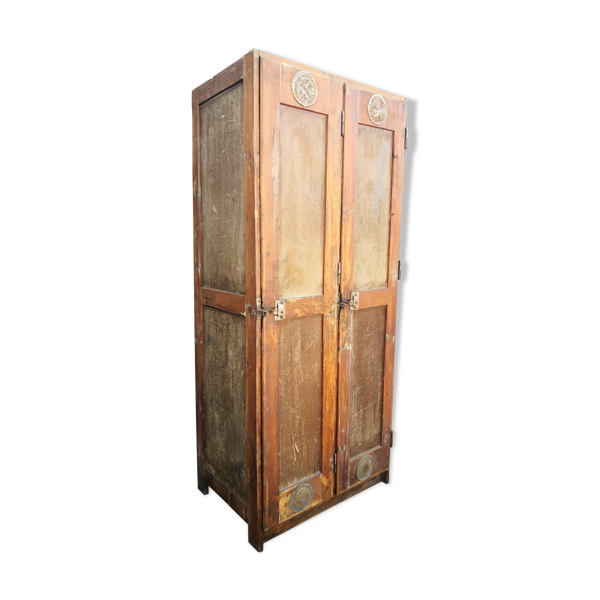 Vestiaire porte manteau, Armoire vintage en bois