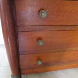 4-drawer chest of drawers - empire style - with detached columns - mahogany-bronze stain