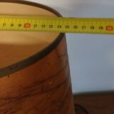 Blonde wooden ball lamp, 1970s