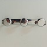 Vintage chrome wall coat rack