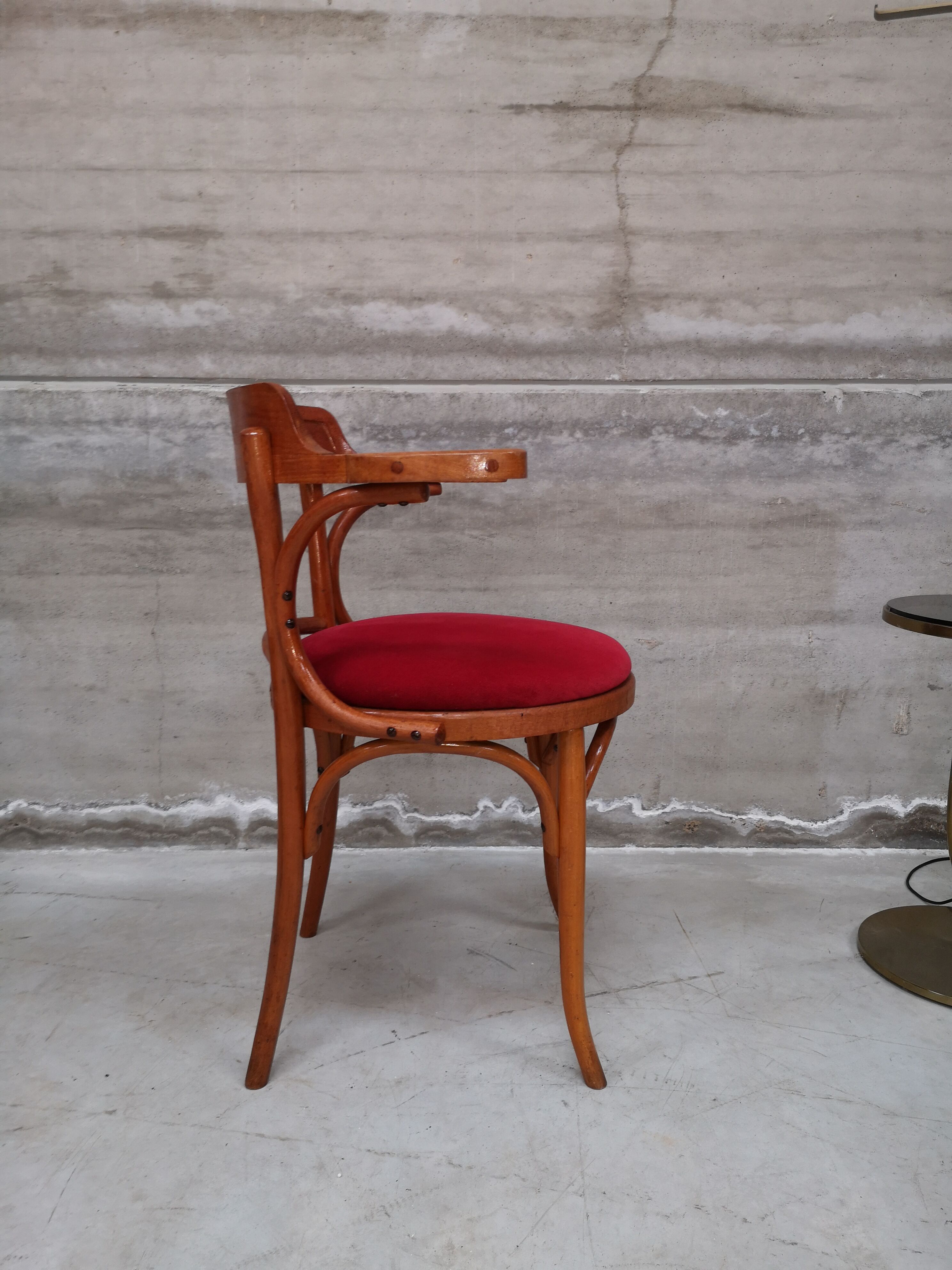 Ancien fauteuil Thonet bois courbé 1950