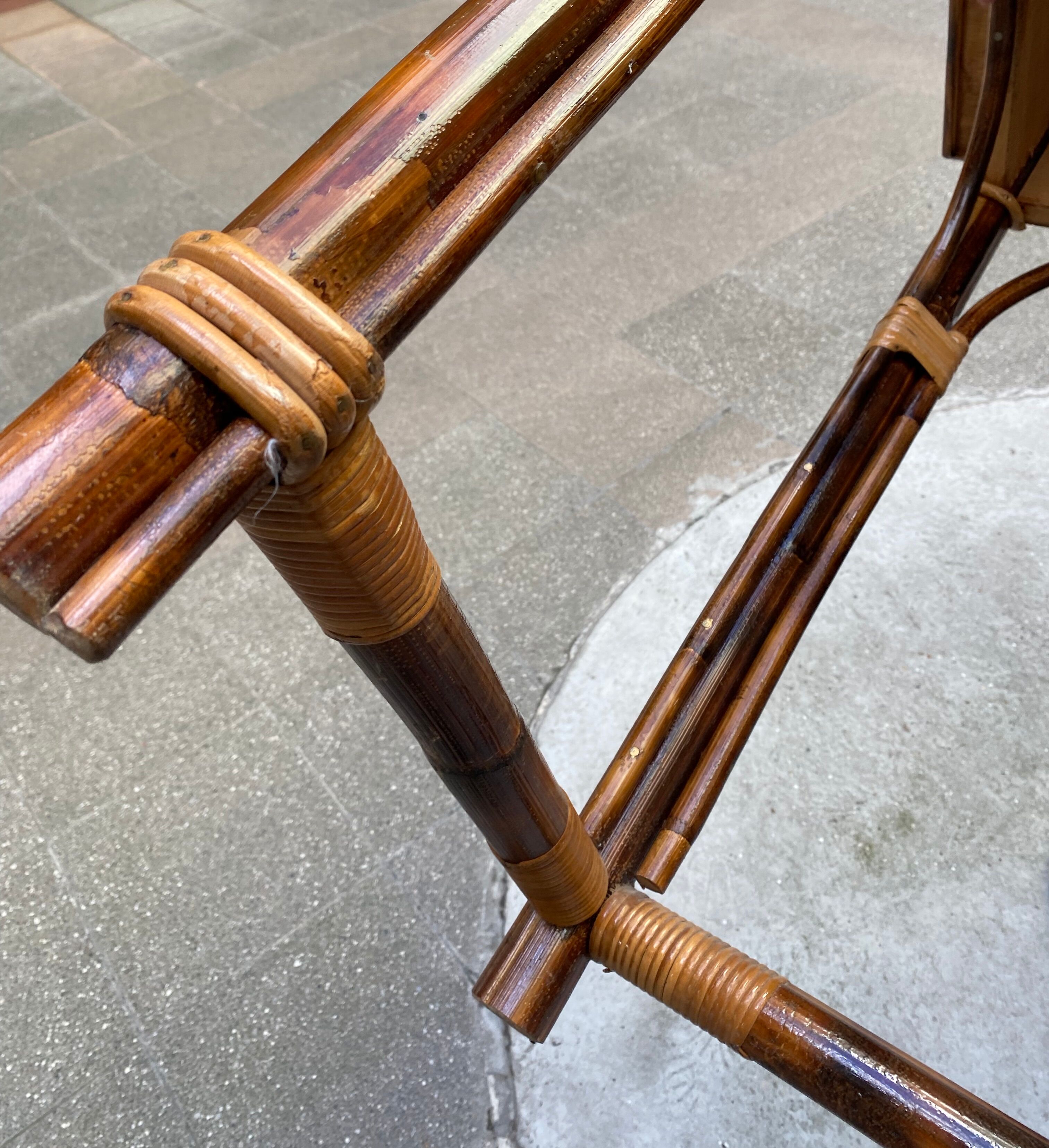 Bureau rotin années 70/80