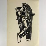 Illustration Walter Wahlstedt "ER, der kommende" Der Sturm 1923