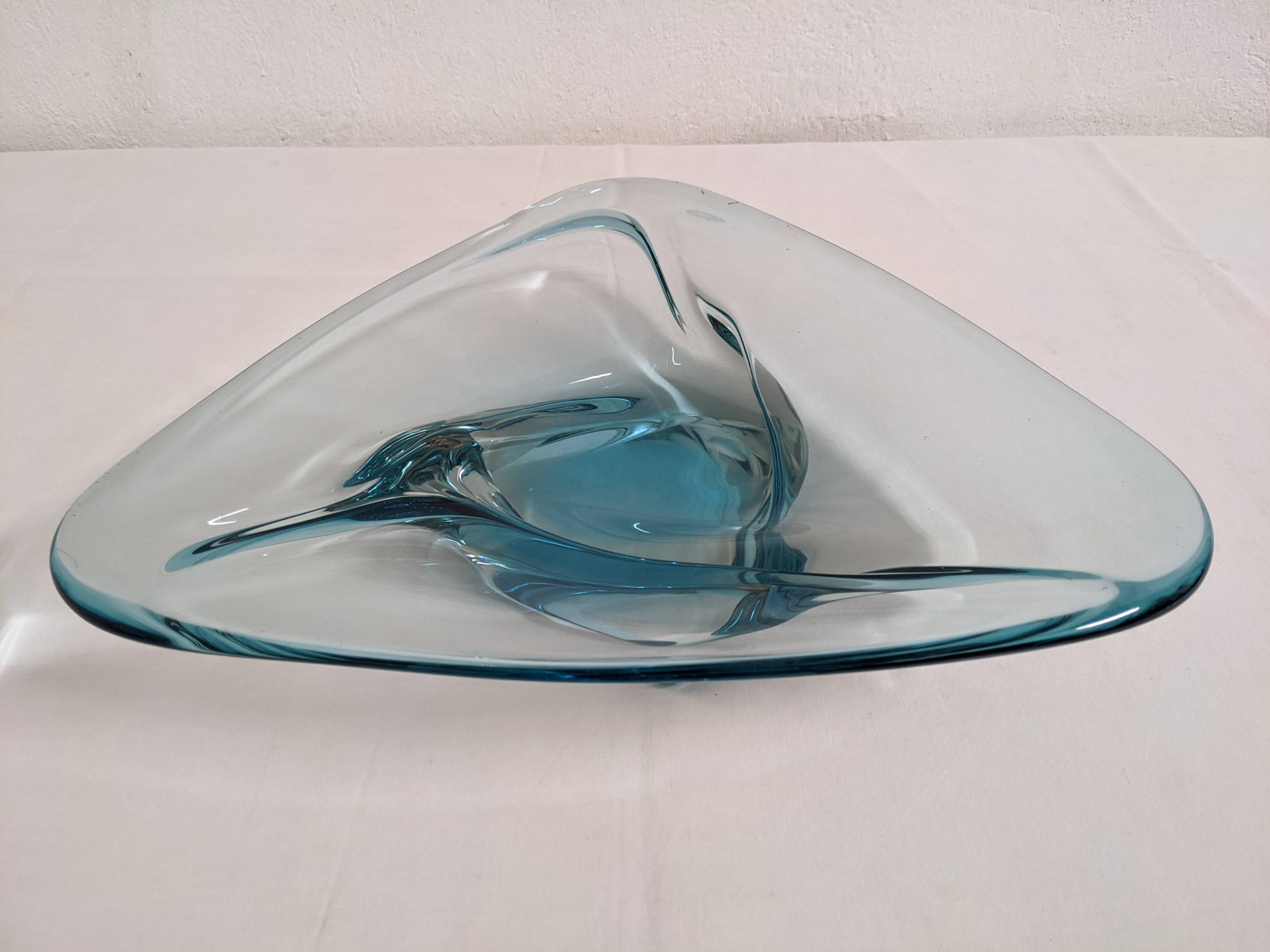XL fruit bowl or pocket emptier in Murano glass, Italy circa 1970