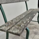 Old patinated garden bench 1950s