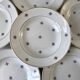 set of 6 hollow plates Digoin Sarreguemines model Floréal years 50-60