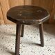 Paire de tabourets tripodes