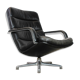 Black leather F141 armchair by Geoffrey Harcourt for Artifort 1970s