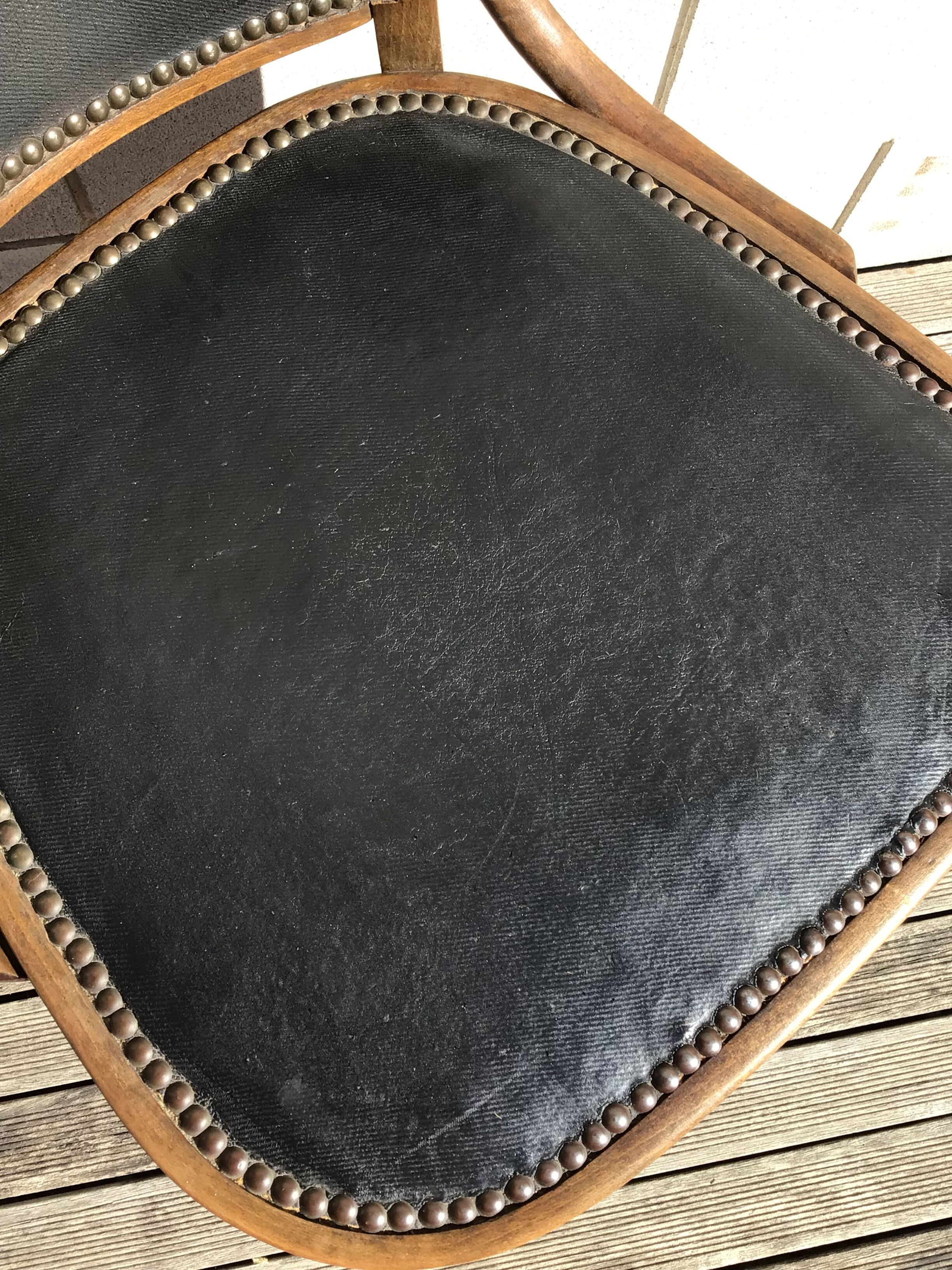 Baumann office armchair n°29 black around 1925