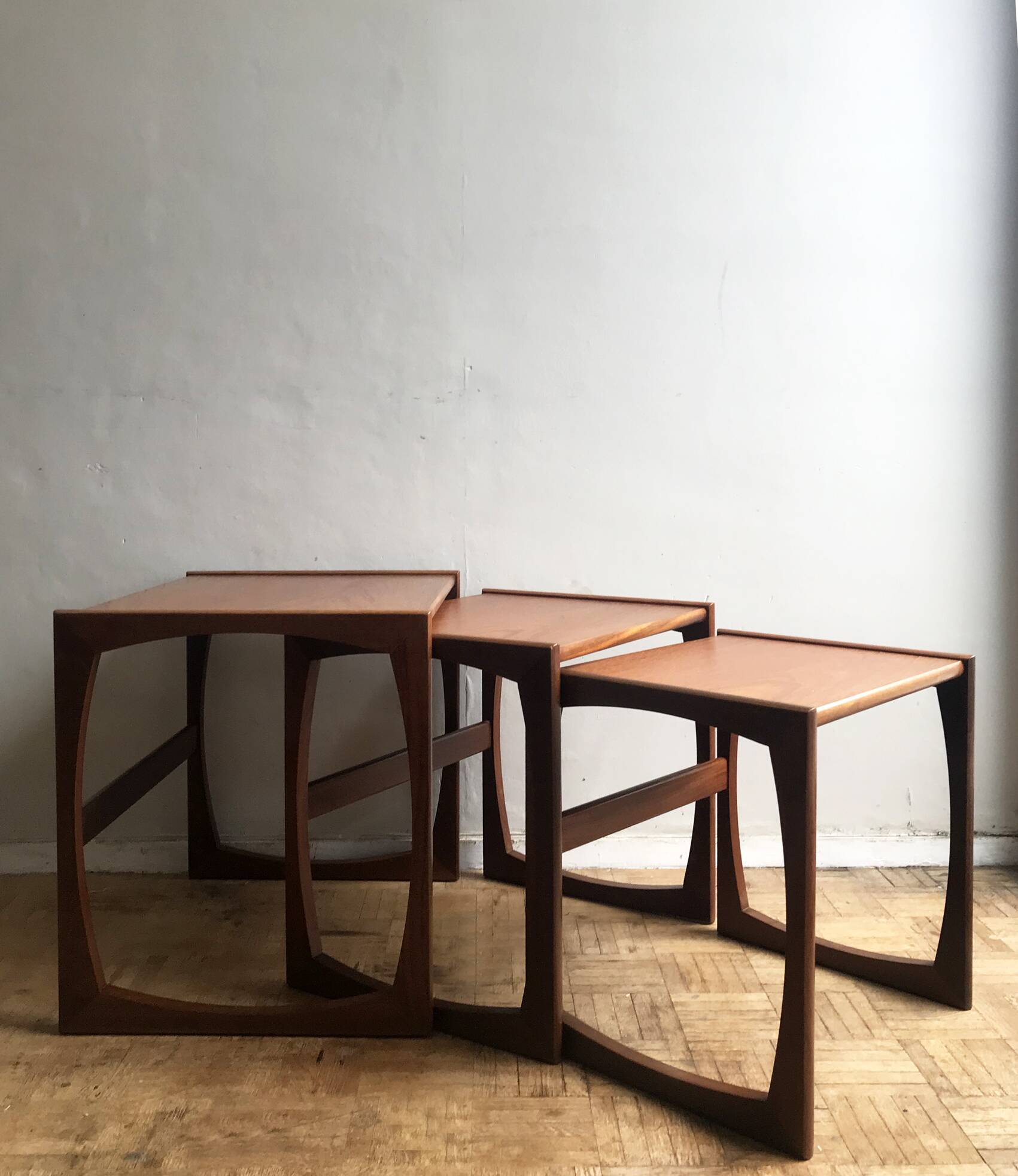 Nested tables Quadrille, teak - G Plan edition 1960