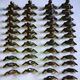 45 Triangular fixing tips for stair mat bar. Bronze, 19th