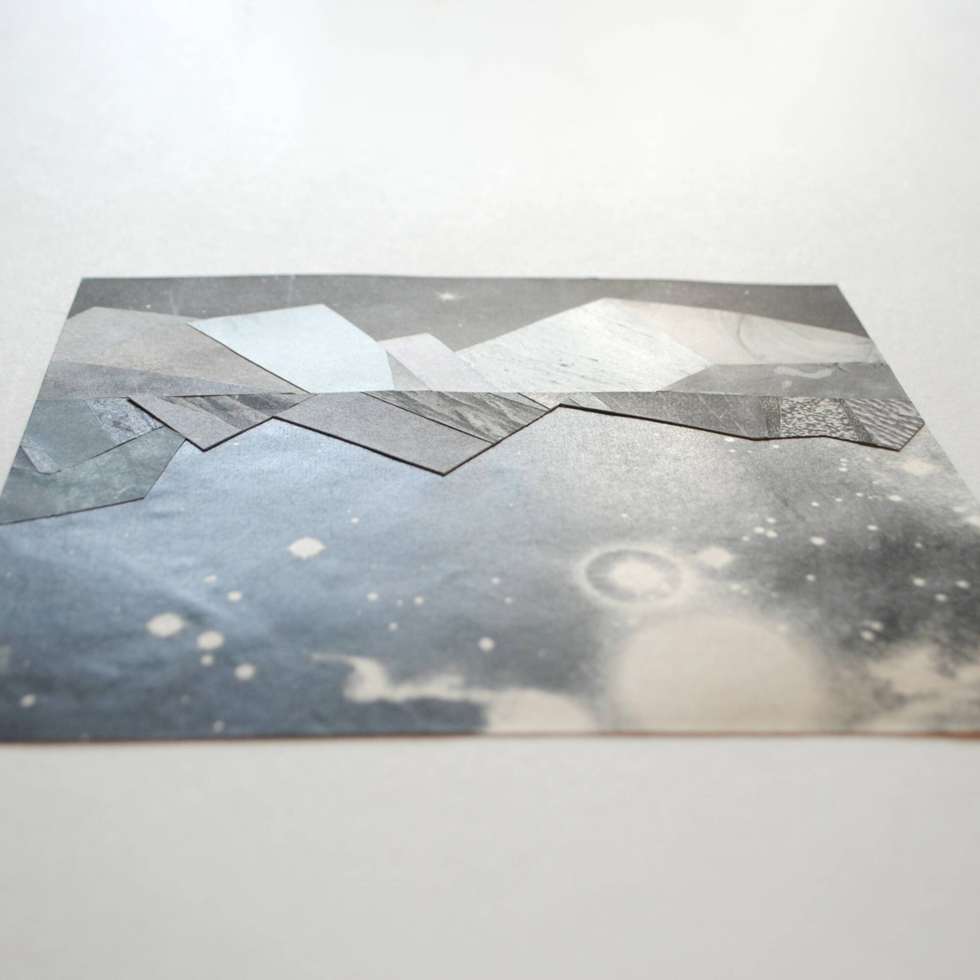 Collage on paper • mineralogie v