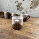 Anthropomorphic ceramic teapot, cups and bowl set