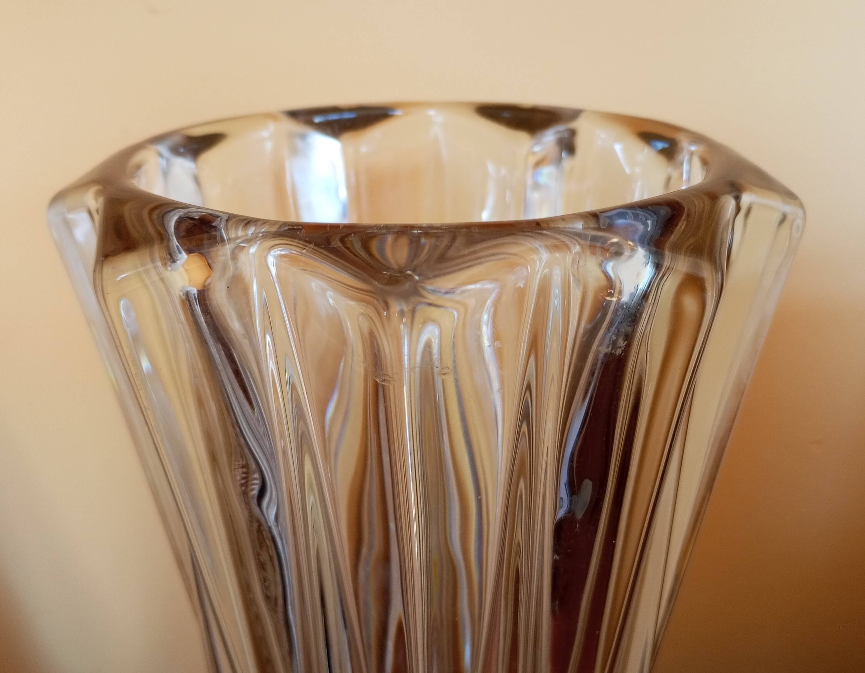 Crystal vase from the 70s - 80s