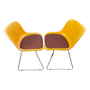 paire de chaises traineaux