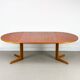Danish Round Teak Dining Table with Extensions by Gudme Møbelfabrik, 1970s