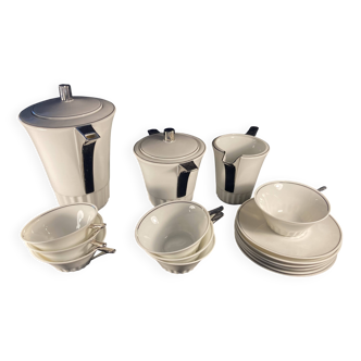Service floral porcelaine de sologne- lamotte
