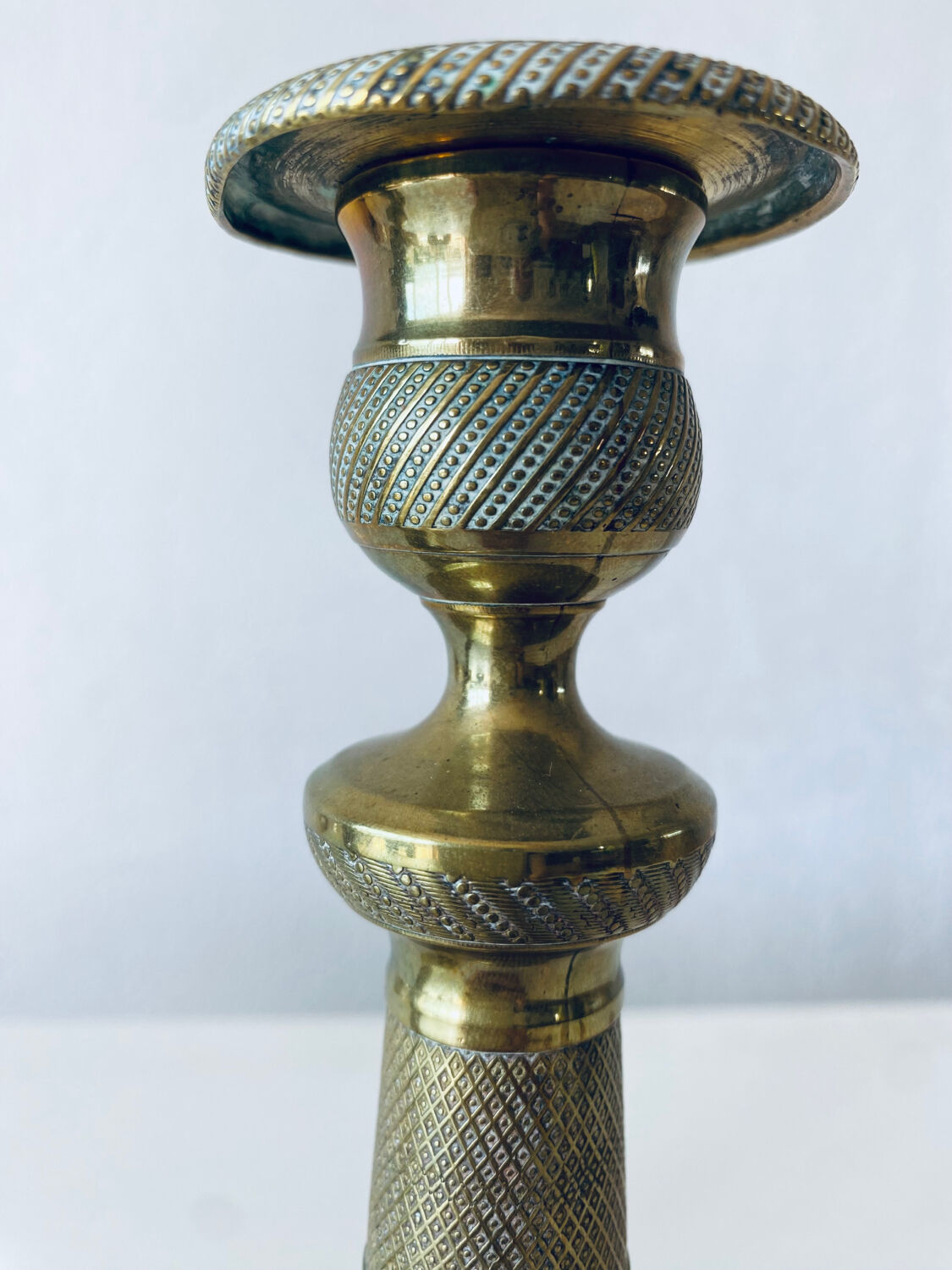 Pair of directoire candlesticks late eighteenth