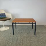 Vintage coffee table, minimalist modernist design, teak, 1960s.