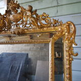 Miroir parclose style Napoléon lll doré