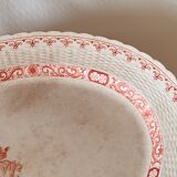 Serving dish Minton motif Cances - Antique ceramics - Iron earth