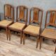 Set of 4 Art Nouveau mahogany chairs circa 1900