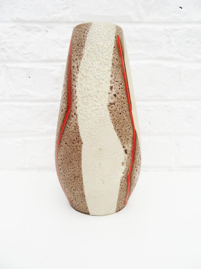 Round ceramic German vase, Scheurich Heinz Siery