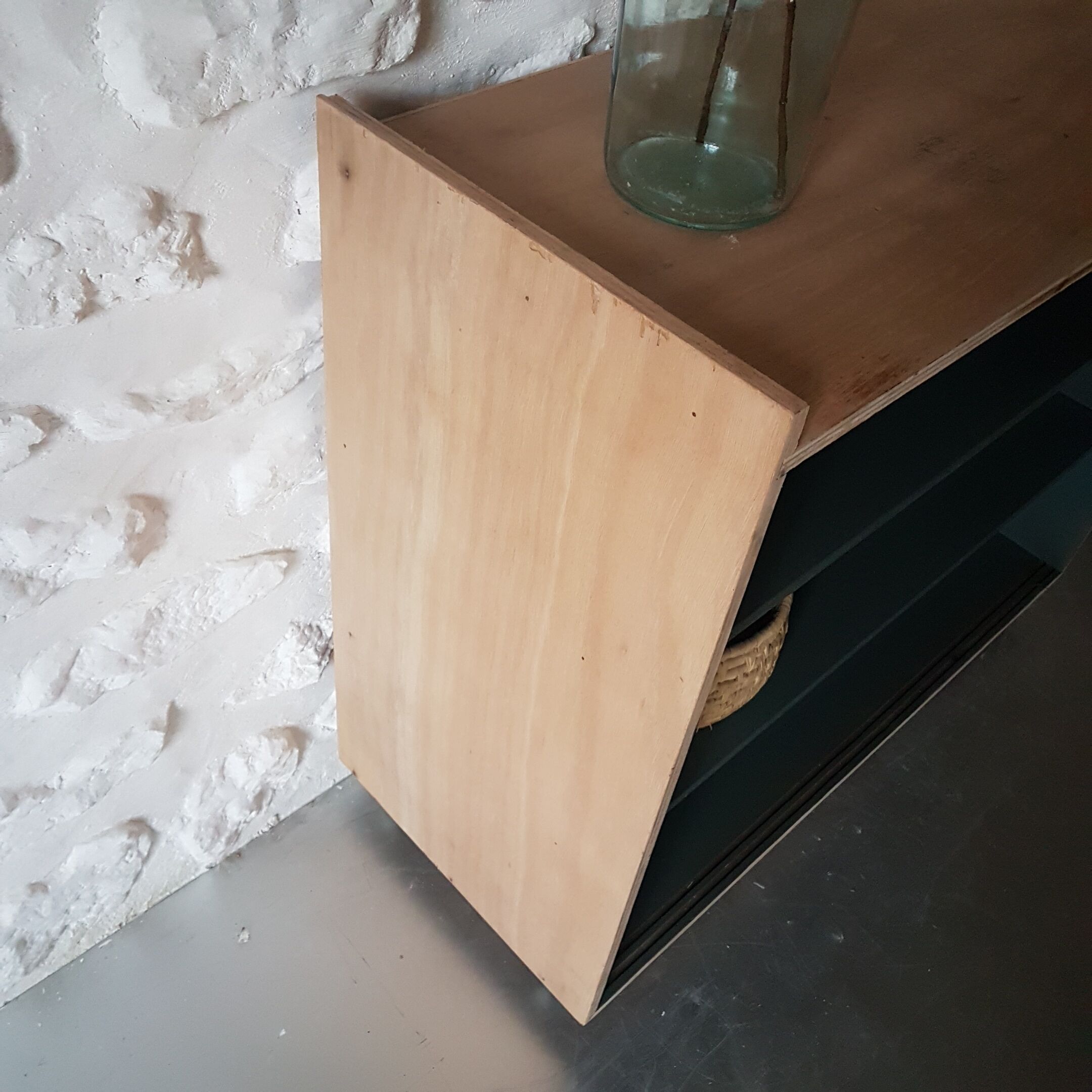 Bookcase on wheels vintage