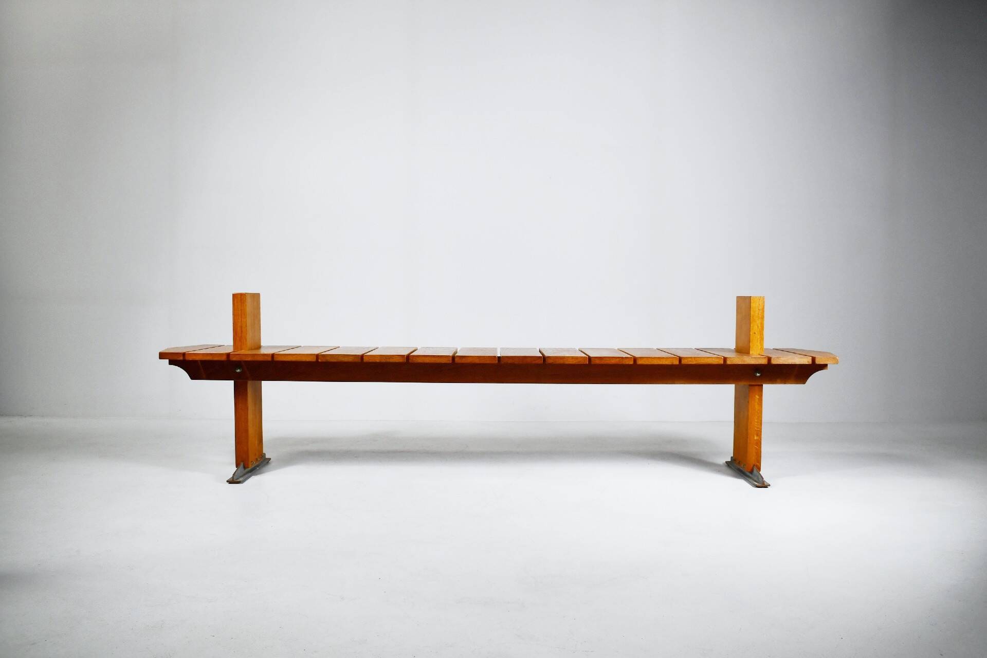 Prototype de banc par Olof Pira. Suède, années 1970.