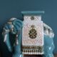 Green blue ceramic elephant