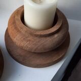Bougeoirs en bois