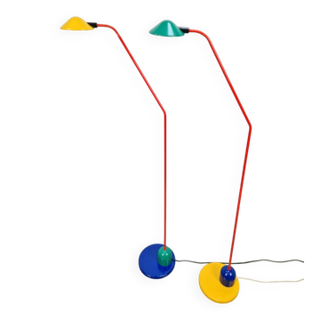 Lampadaires de Happylight, années 1980, ensemble de 2